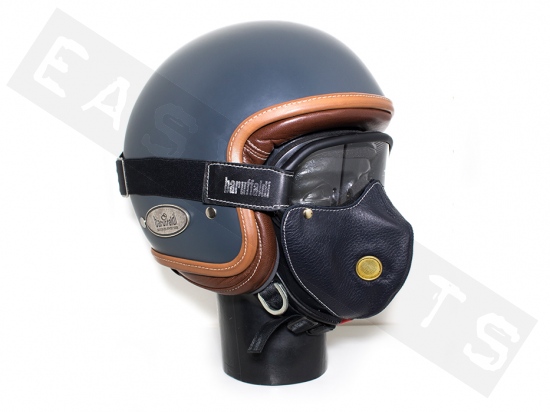 Masque antipollution BARUFFALDI Hector S cuir noir (pour Speed 4)